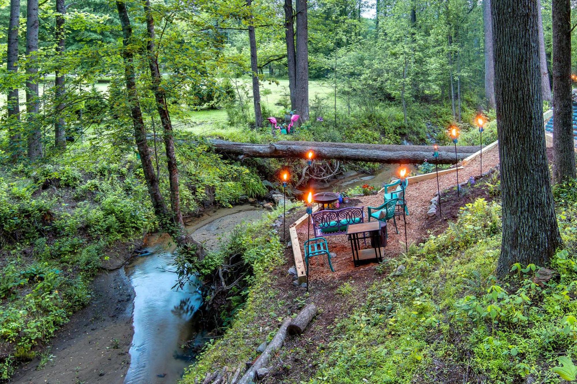 Creekside Hendersonville Haven Hot Tub And Fire Pit Kültér fotó